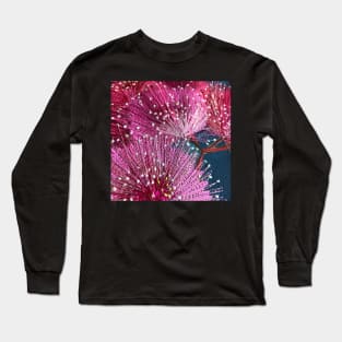 Shades of Pink Native Floral Design by Leah Gay Long Sleeve T-Shirt